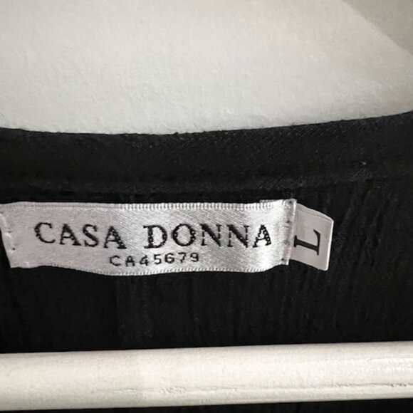 LBD Black gauzy flowy sleeveless dress Discounted shipping - Picture 3 of 7